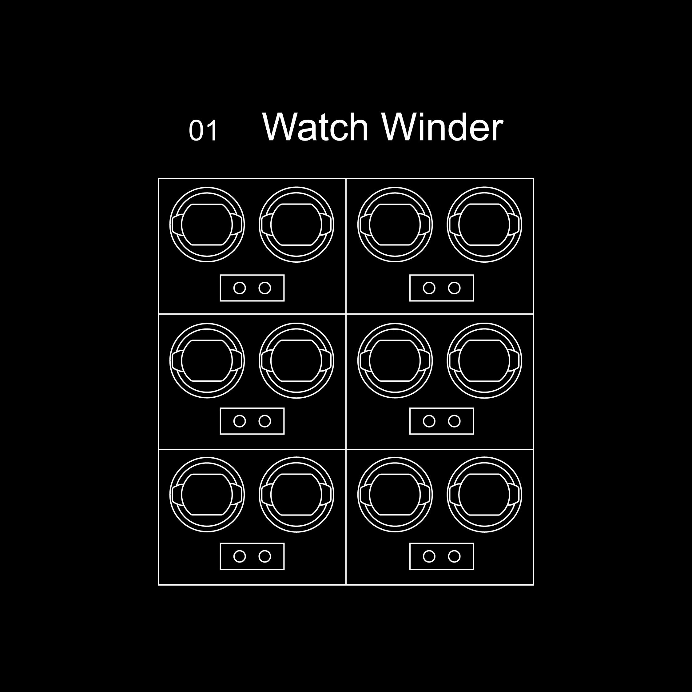 Apollo™ 12 Watch Safe — technical drawing 2