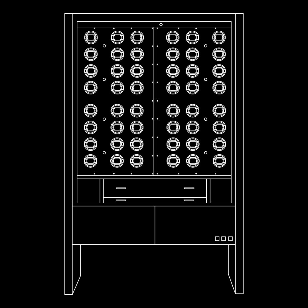 Eterna™ Watch Winder Cabinet — technical drawing 1