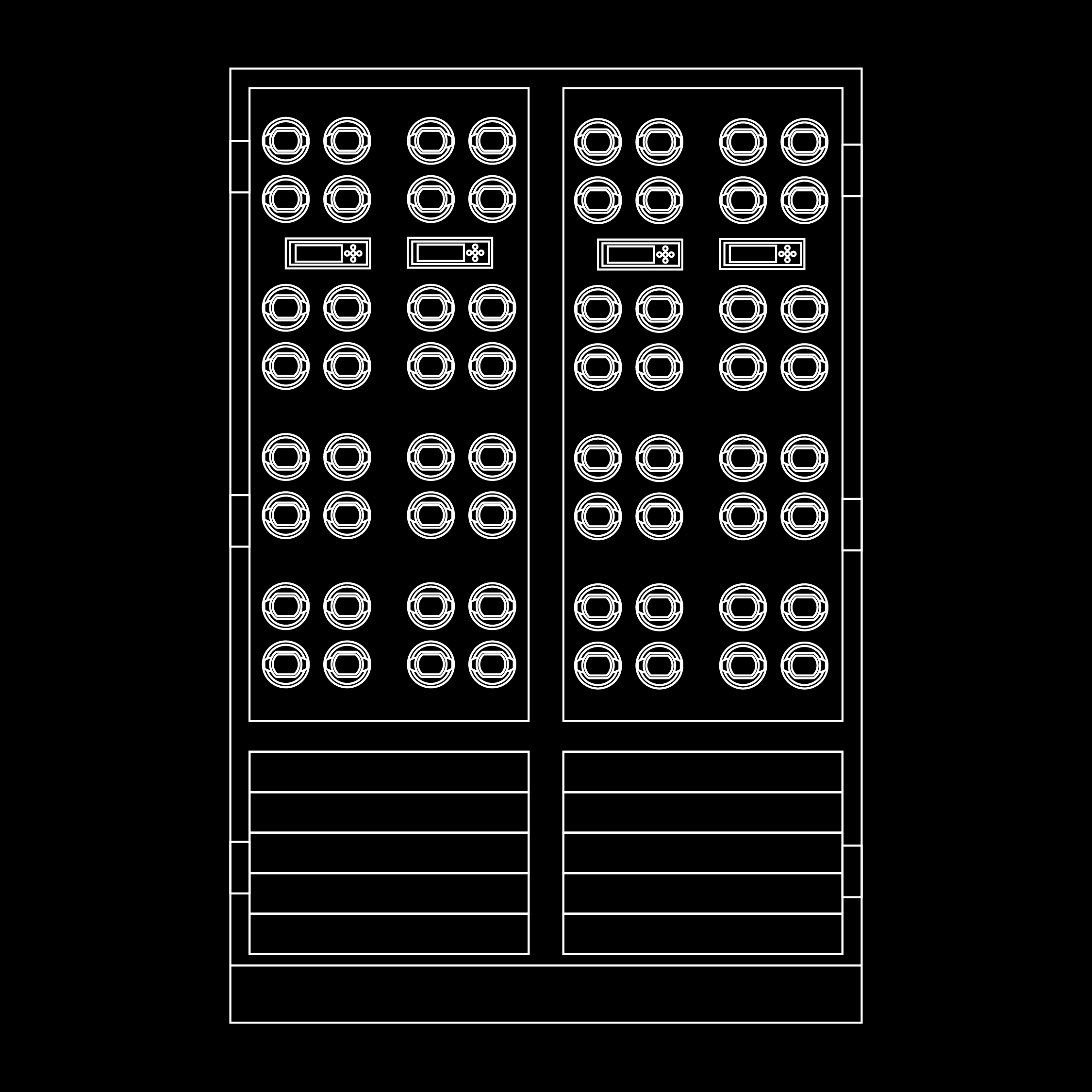 Enclave™ 64 Watch Winder Cabinet — technical drawing 1