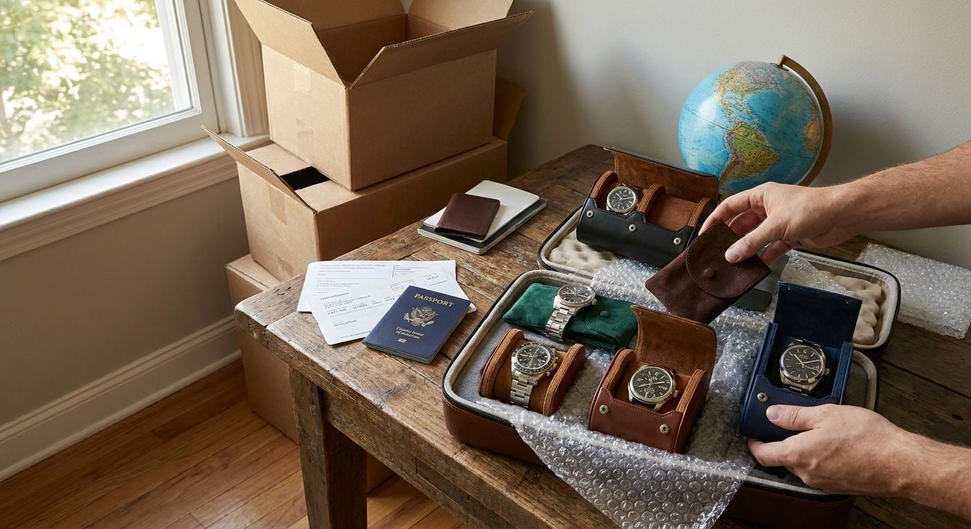 How to protect a watch collection while moving overseas