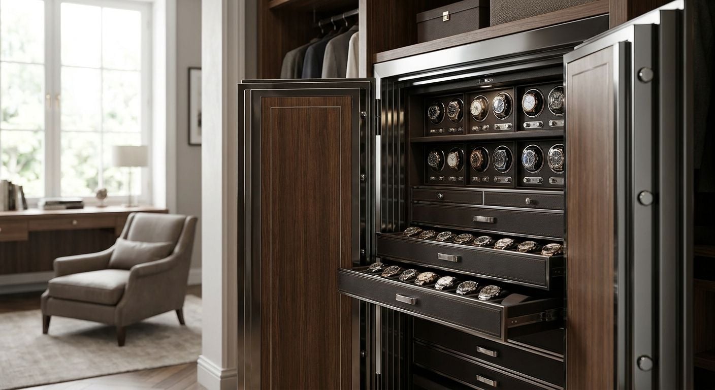 Watch safe for 25 watches: large collector options