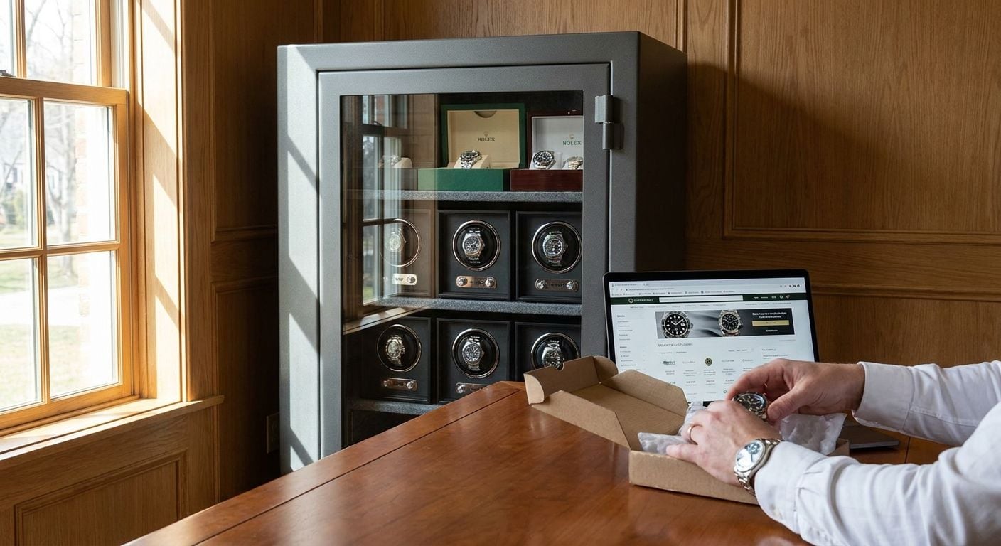 Watch safe for a collector who buys and sells frequently