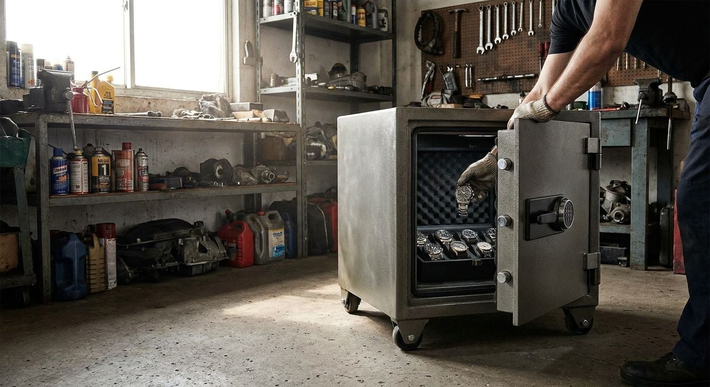 Watch safe for a garage workshop: security basics