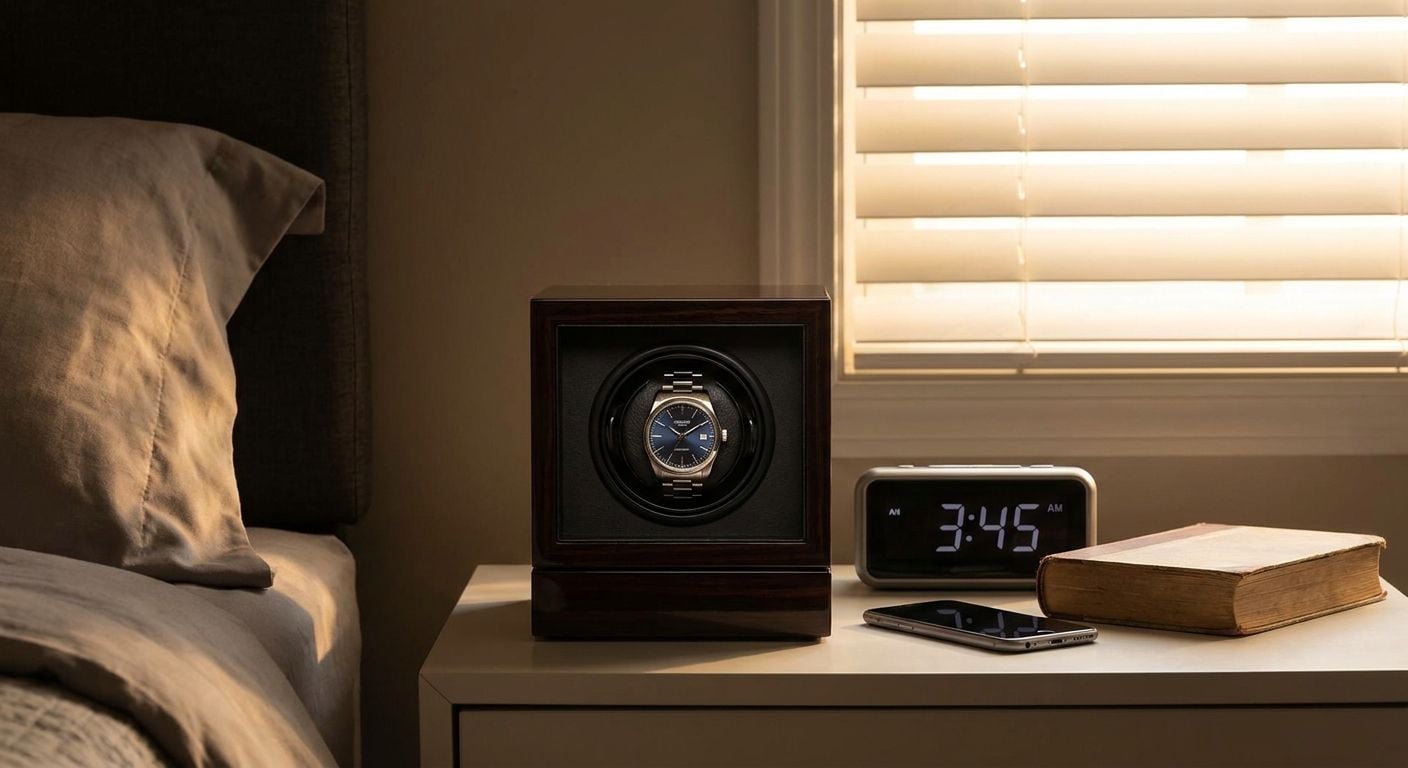 Watch winder for a night-shift worker: irregular wear schedule
