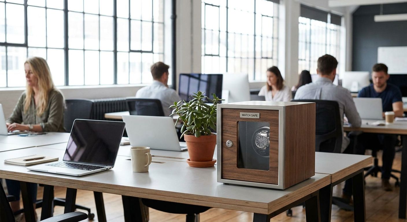 Watch safe for a co-working space or shared office