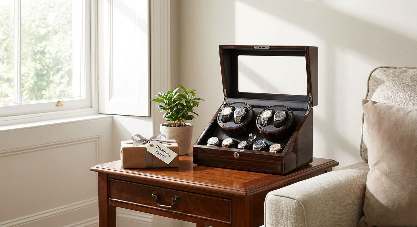 Watch winder as a housewarming gift for a collector