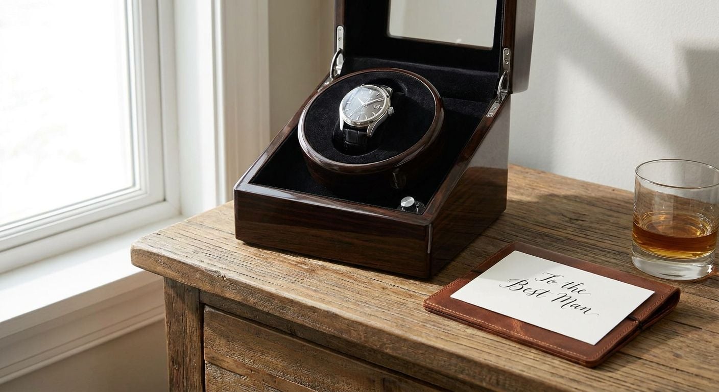 Watch winder for a best man gift